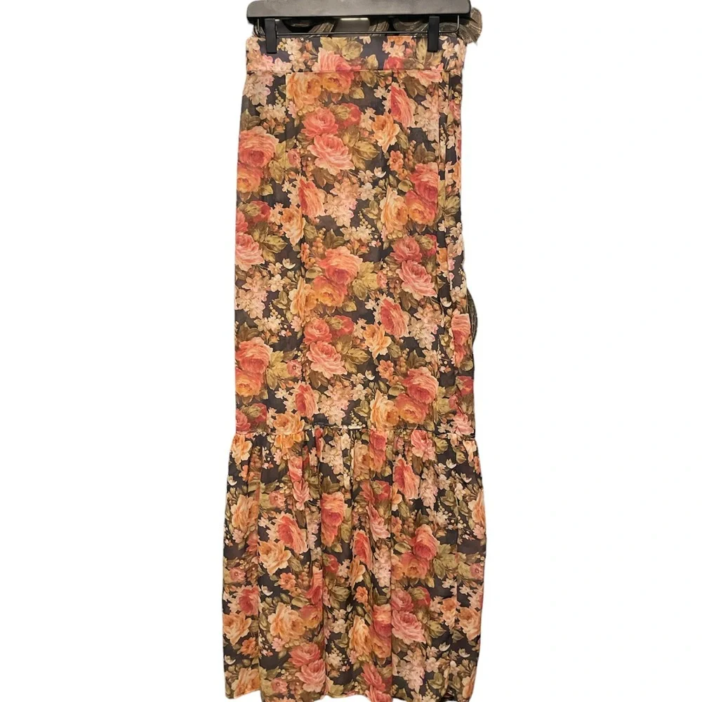 For Love and Lemons Sheer Floral Maxi Skirt - Picture 2 of 3
